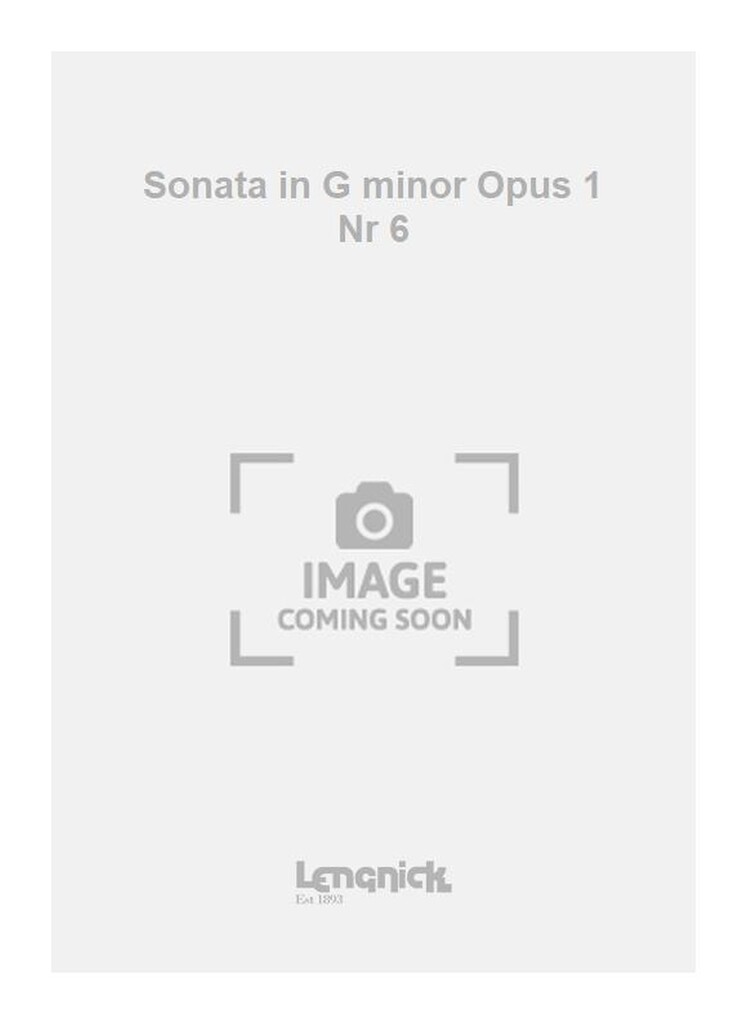Sonata in G minor Opus 1 Nr 6